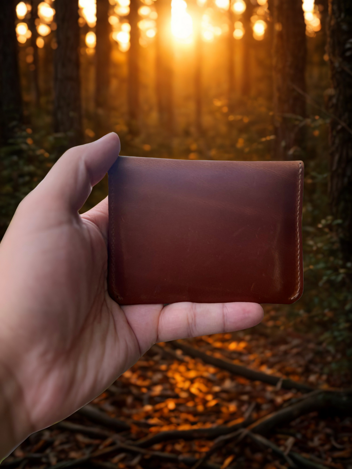QuickCard-Handgefertigte Geldbörse aus Crazy Horse Leder – Made in Germany