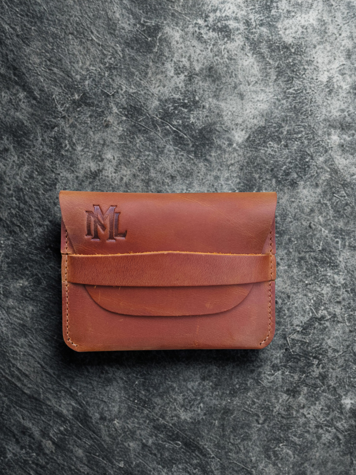 QuickCard-Handgefertigte Geldbörse aus Crazy Horse Leder – Made in Germany