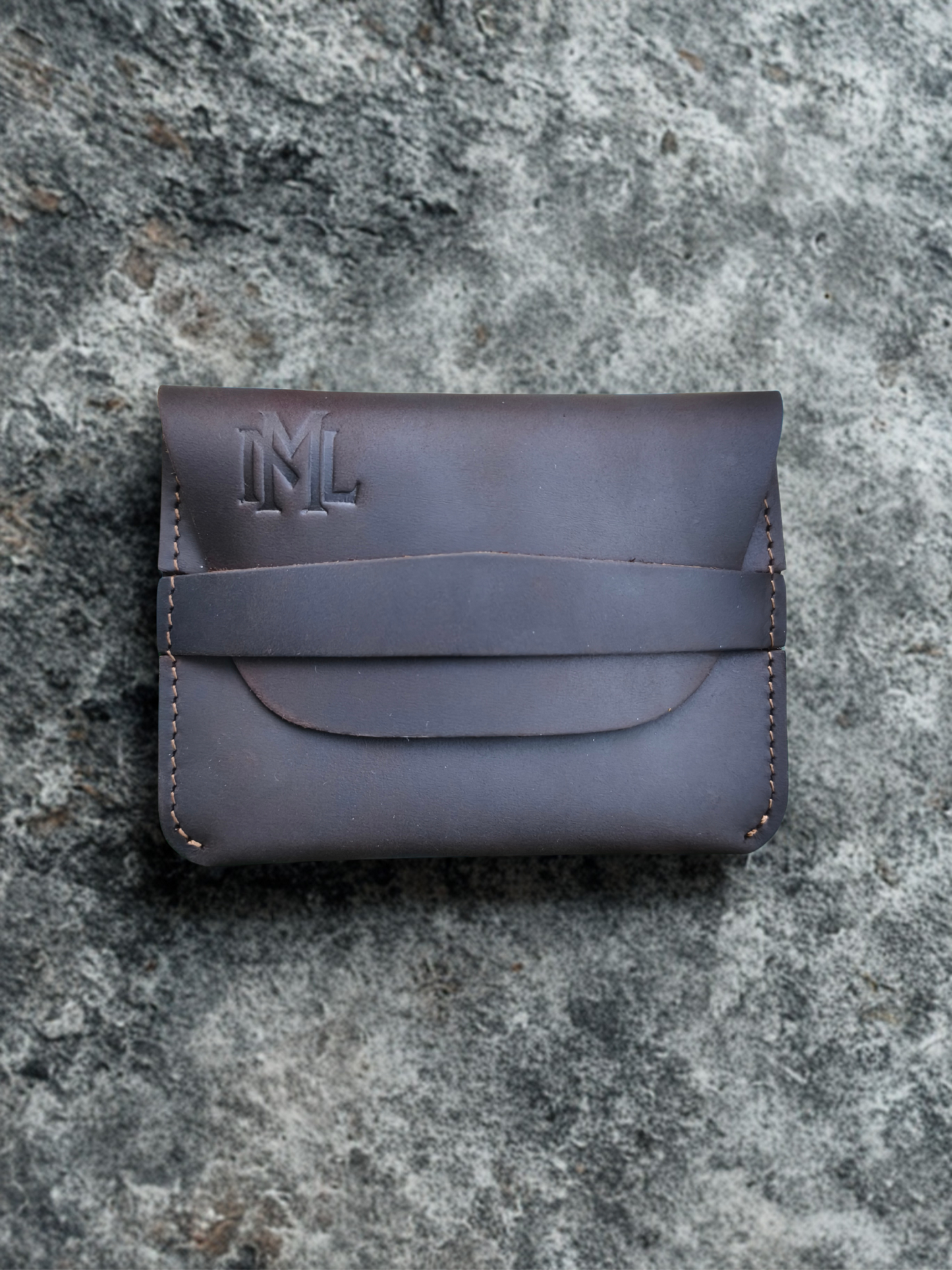 QuickCard-Handgefertigte Geldbörse aus Crazy Horse Leder – Made in Germany