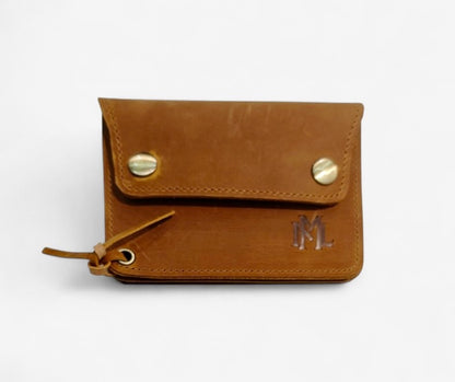 Aevum Vintage-Geldbörse aus Crazy Horse Leder, handgemacht & geräumig