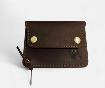 Aevum Vintage-Geldbörse aus Crazy Horse Leder, handgemacht & geräumig
