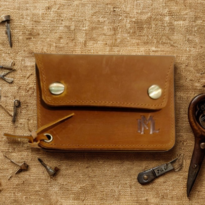 Aevum Vintage-Geldbörse aus Crazy Horse Leder, handgemacht & geräumig