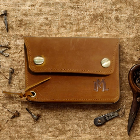 Aevum Vintage-Geldbörse aus Crazy Horse Leder, handgemacht & geräumig