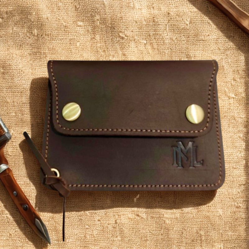 Aevum Vintage-Geldbörse aus Crazy Horse Leder, handgemacht & geräumig