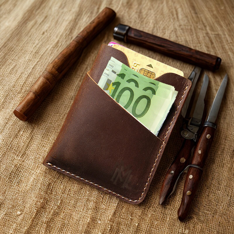 PocketPro – Slim Card Holder in vintage style, handmade