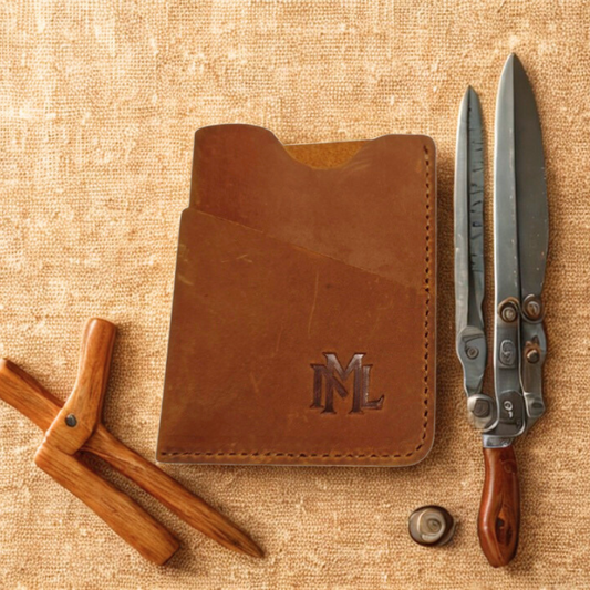 PocketPro – Slim Card Holder im Vintage-Stil, handmade