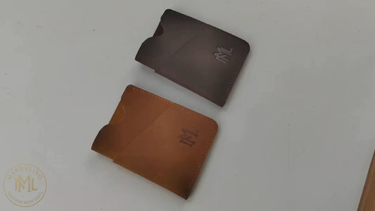 PocketPro – Slim Card Holder im Vintage-Stil, handmade